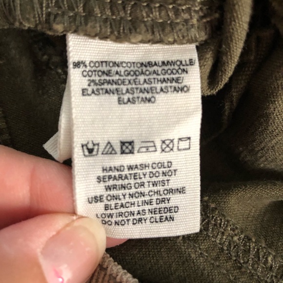 Free people corduroy pants tapered leg women’s size 26 brown/tan waist 32” - Picture 6 of 9